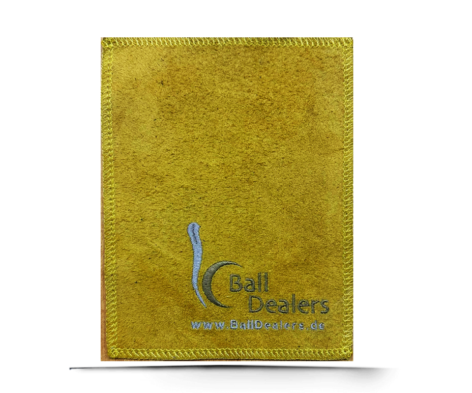 BALL DEALERS Leather Shammy PAD Rechteck Yellow