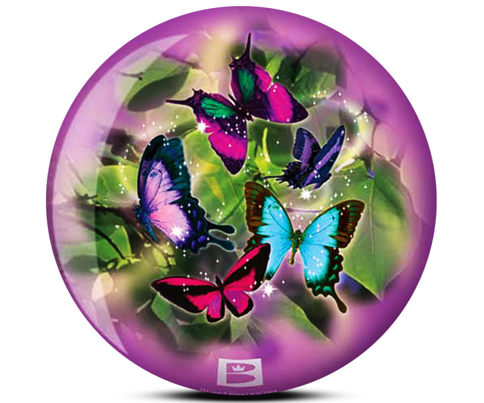 BRUNSWICK® Viz-A-Ball Butterflies Glow Bowling Ball BRUNSWICK® Viz-A-Ball Butterflies Glow Bowling Ball