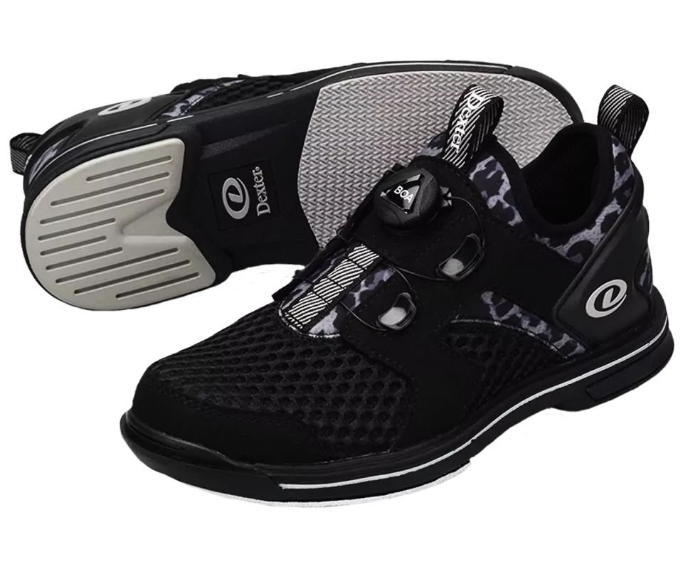 DEXTER PRO BOA® LITE - Black/Leopard Damen Bowling Schuh DEXTER PRO BOA® LITE - Black/Leopard Damen Bowling Schuh