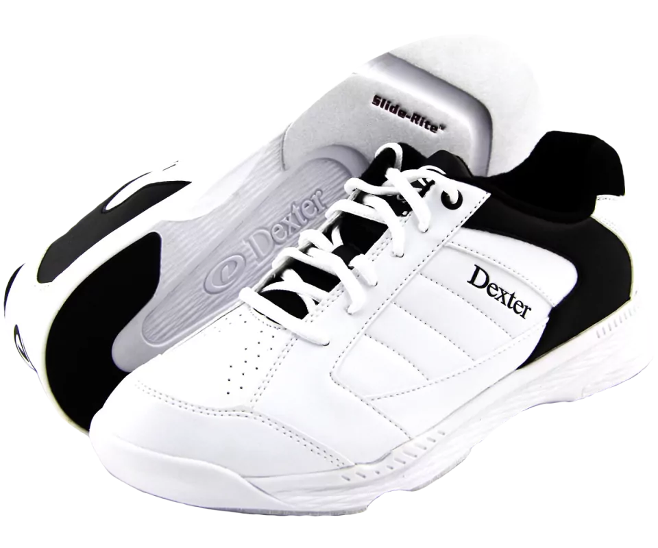 DEXTER Ricky IV White/Black Herren Bowling Schuh