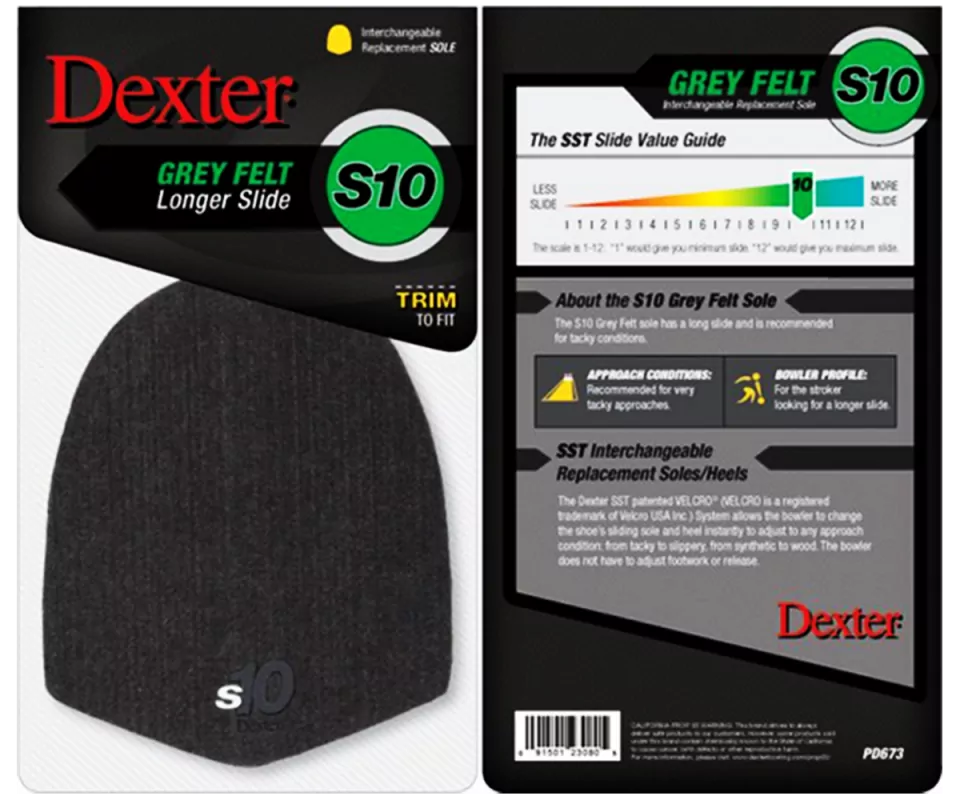 DEXTER Wechselsohle SST S10 Grey Felt DEXTER Wechselsohle SST S10 Grey Felt