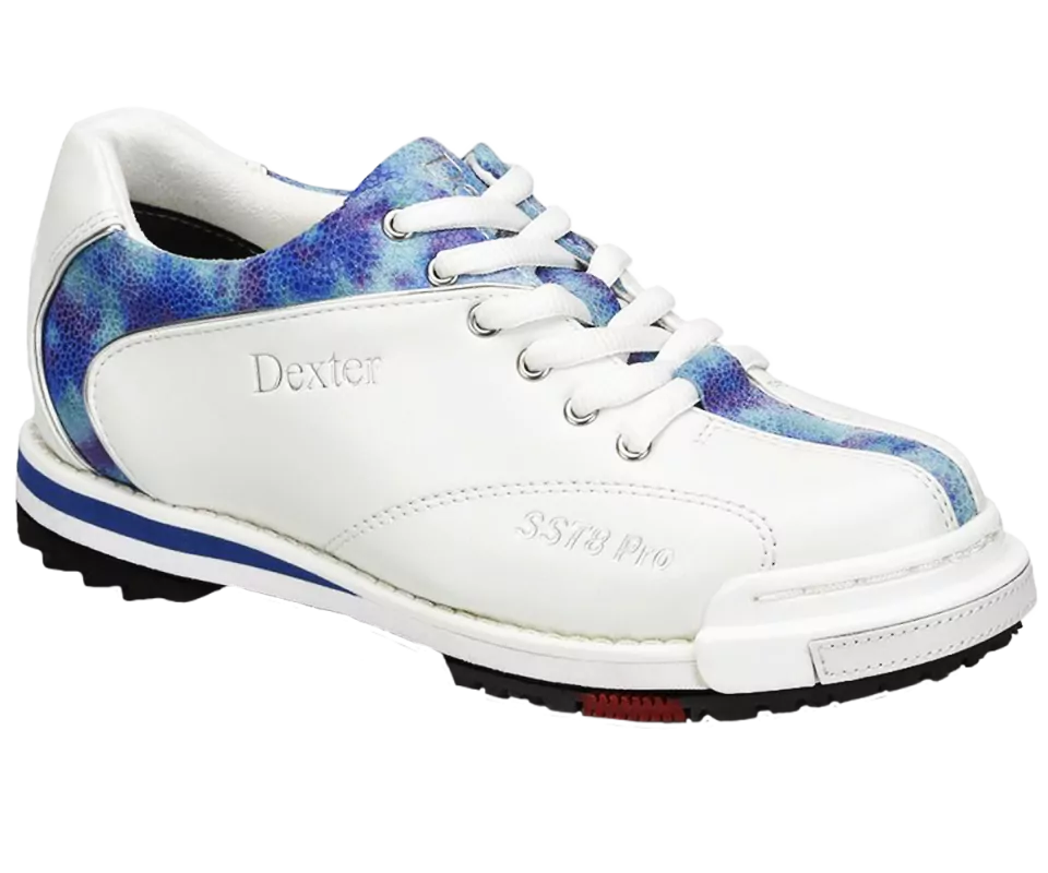 DEXTER SST 8 PRO - White/Blue Tie Dye Damen Bowling Schuh DEXTER SST 8 PRO - White/Blue Tie Dye Damen Bowling Schuh