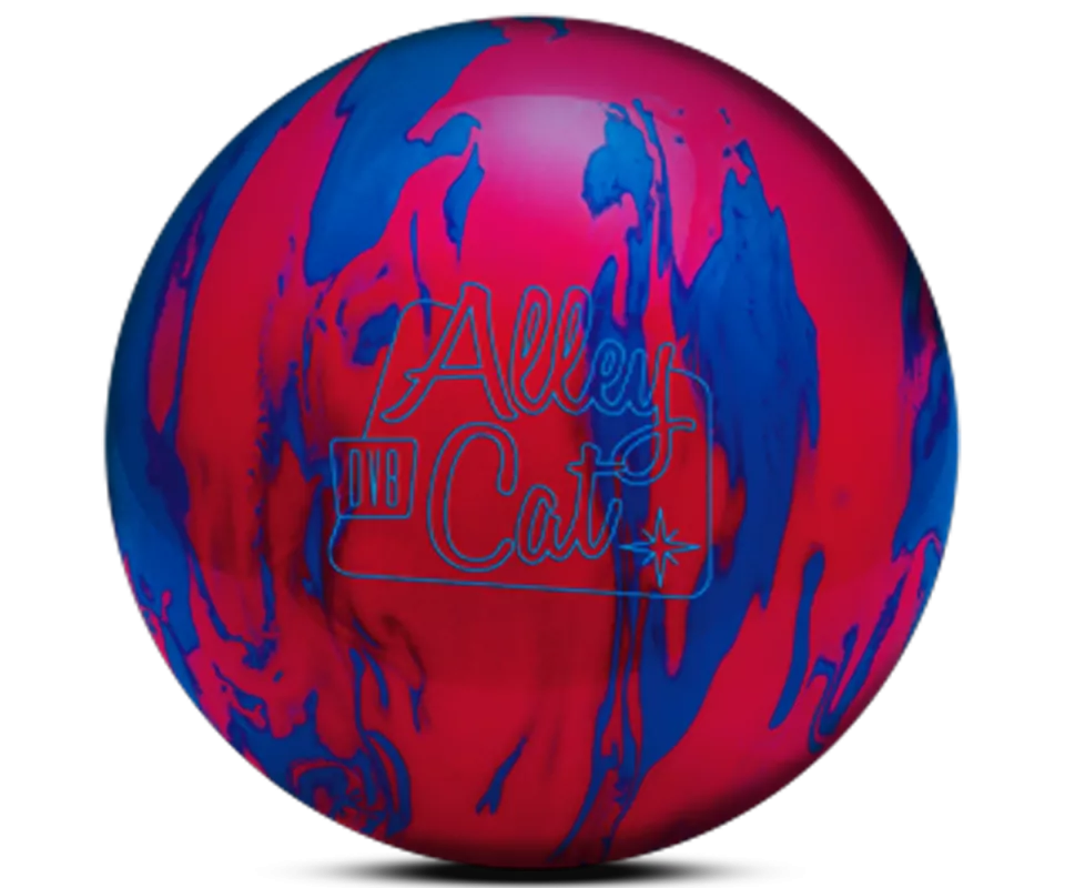 DV8® Alley Cat Red/Electric Blue Bowling Ball Glow DV8® Alley Cat Red/Electric Blue Bowling Ball Glow