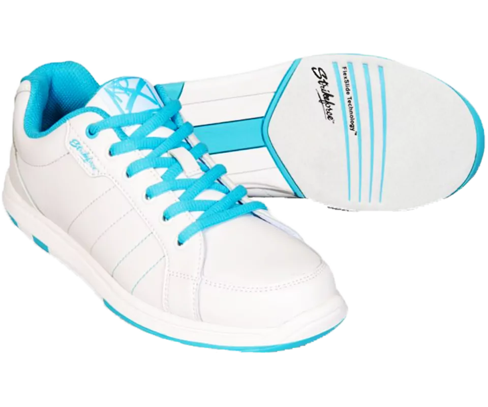 KR-STRIKEFORCE Satin White/Aqua Damen Bowling Schuh