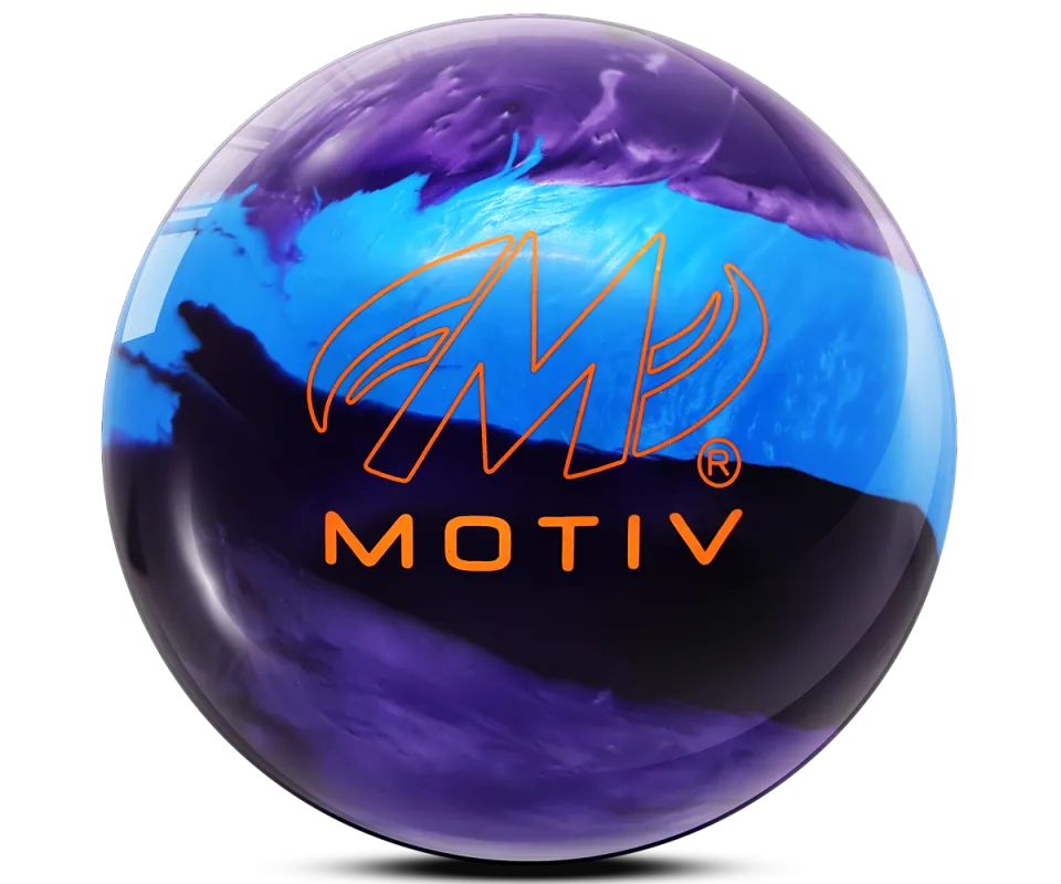 MOTIV® Ascend - Dark Purple/Purple/Blue Bowling Ball Logo