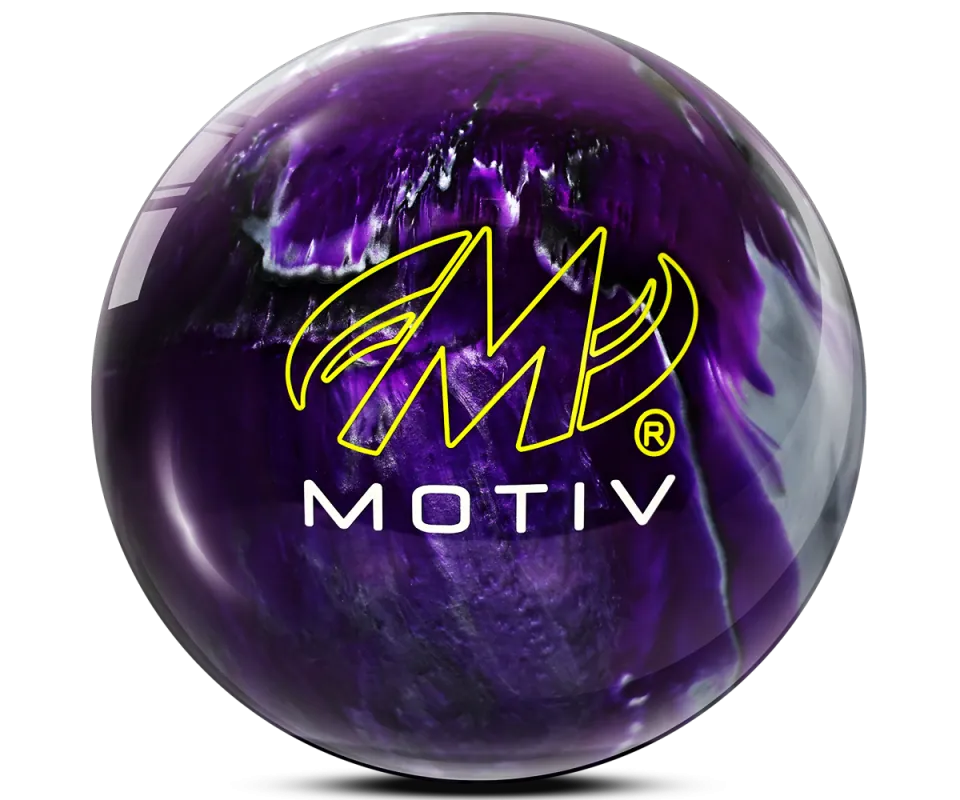 MOTIV® Aspire - Purple/Silver/Black Bowling Ball Logo