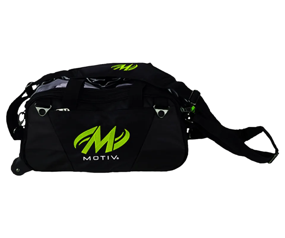 MOTIV® Ballistix Double Tote - Black/Grey/Lime Bowlingtasche