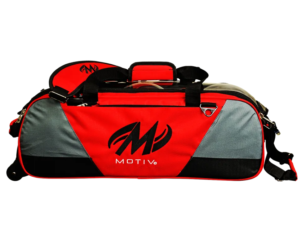MOTIV® Ballistix Triple Tote - Fire Red Bowlingtasche