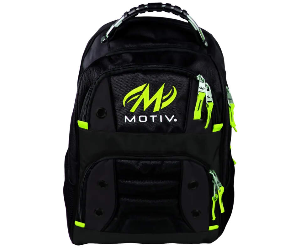 MOTIV® Intrepid Backpack - Black/Grey/Lime Bowlingtasche