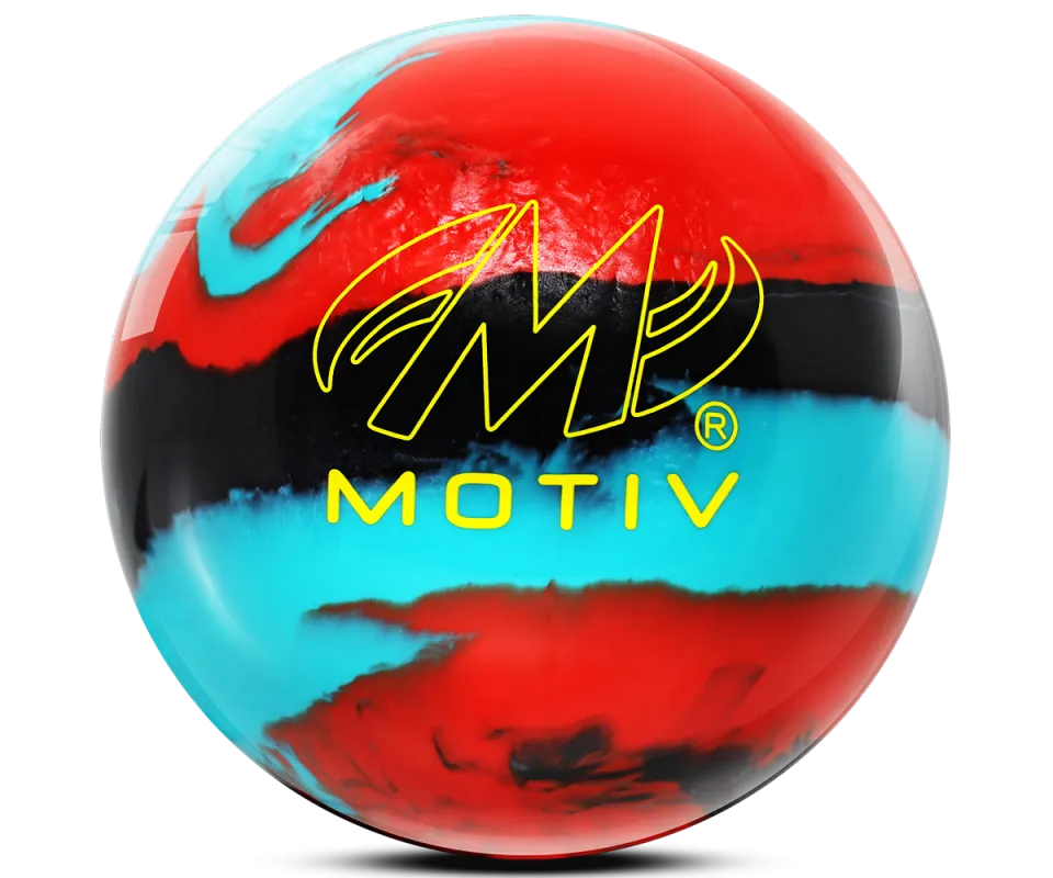 MOTIV® Propel - Red/Teal/Black Bowling Ball Logo MOTIV® Propel - Red/Teal/Black Bowling Ball Logo