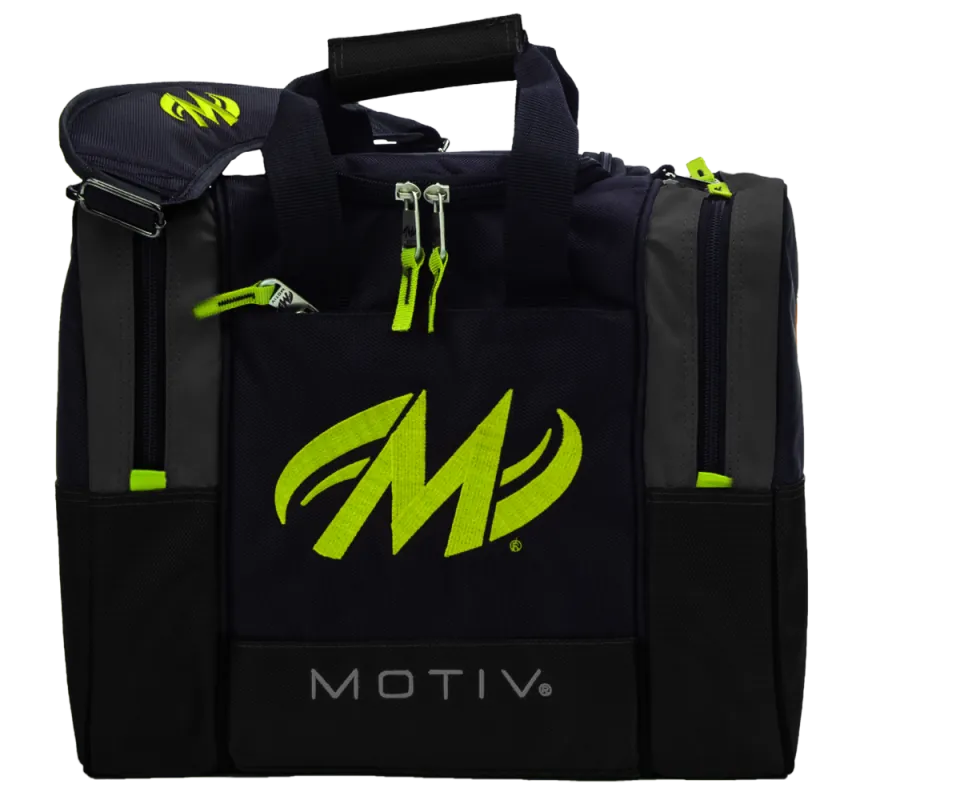 MOTIV® Shock Single Tote - Black/Grey/Lime Bowlingtasche