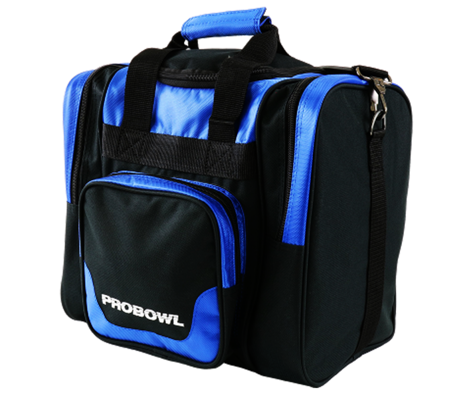 PROBOWL Single Tote Deluxe - Black/Blue