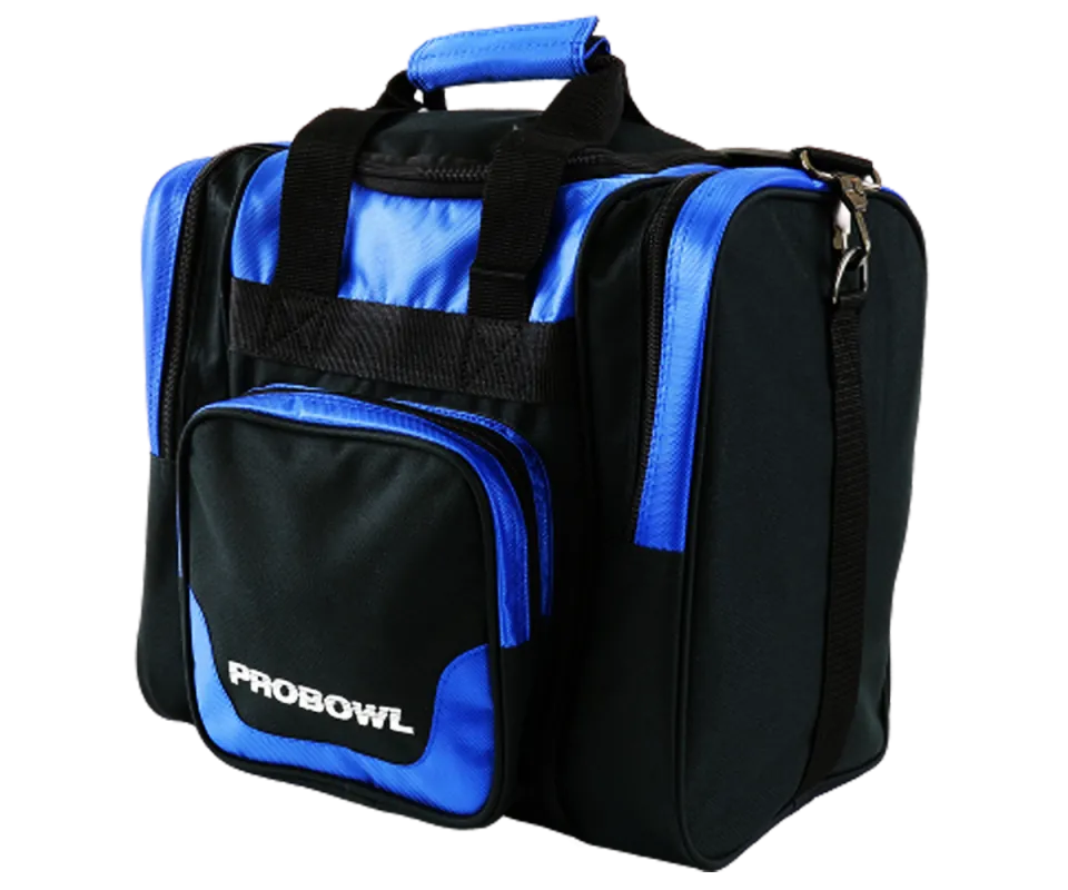 PROBOWL Single Tote Deluxe - Black/Blue