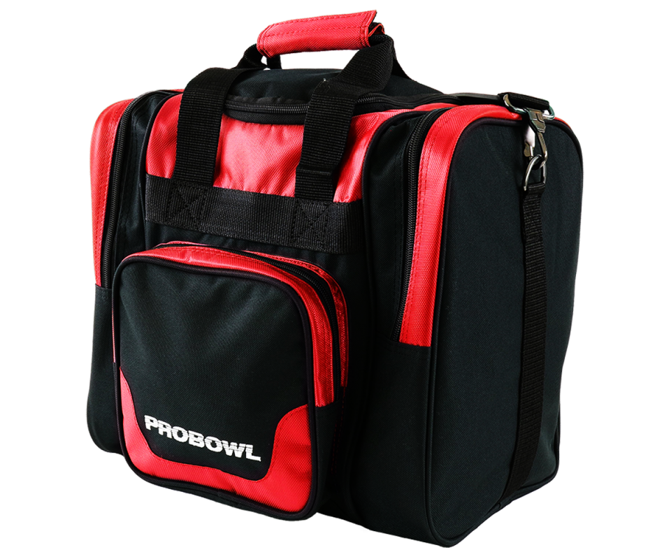 PROBOWL Single Tote Deluxe - Black/Red