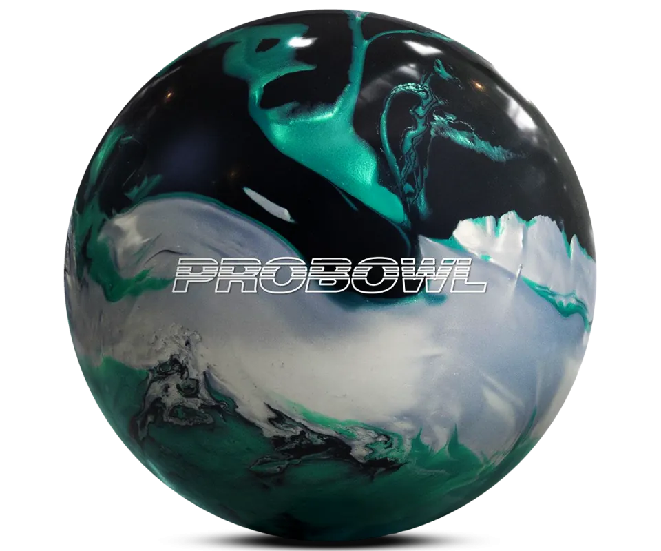 PROBOWL - UNDERCOVER - Emerald/Black/Silver Pearl Bowling Ball Logo