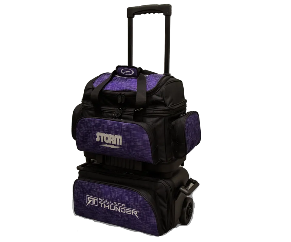 STORM 4 Ball Roller Rolling Thunder - Abstract Purple/Black Bowlingtasche