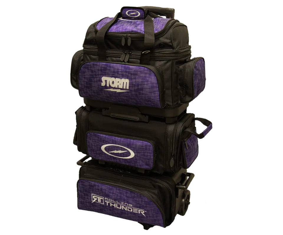 STORM 6 Ball Roller Rolling Thunder - Abstract Purple/Black Bowlingtasche
