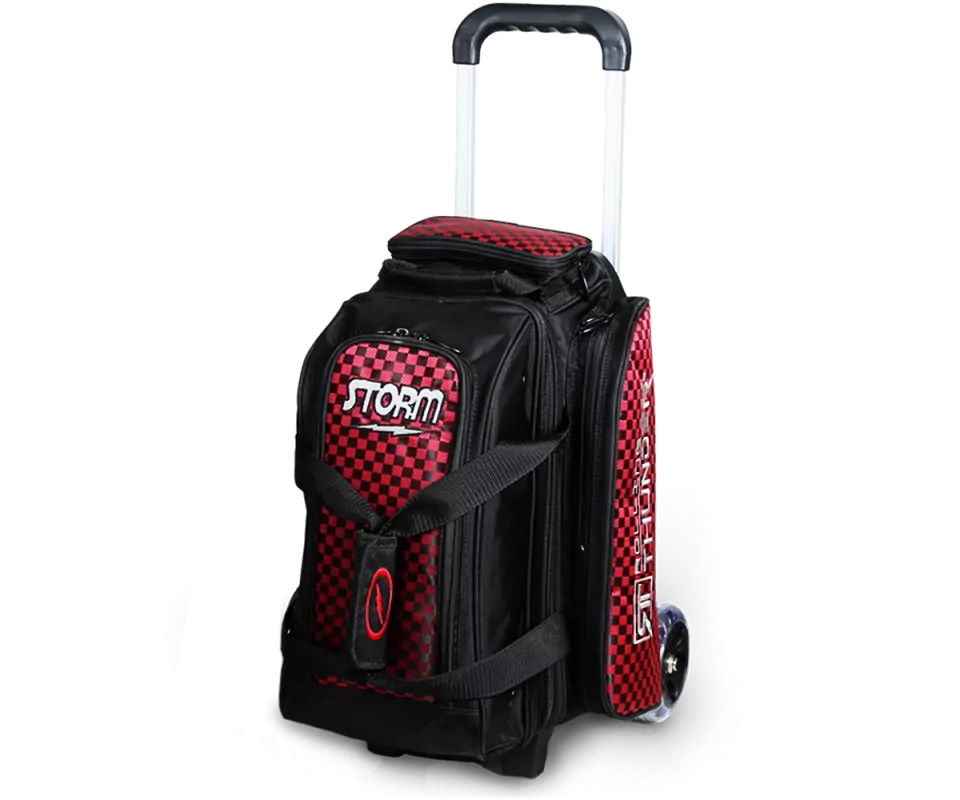 STORM Double Roller Rolling Thunder - Black/Checkered Red Bowlingtasche