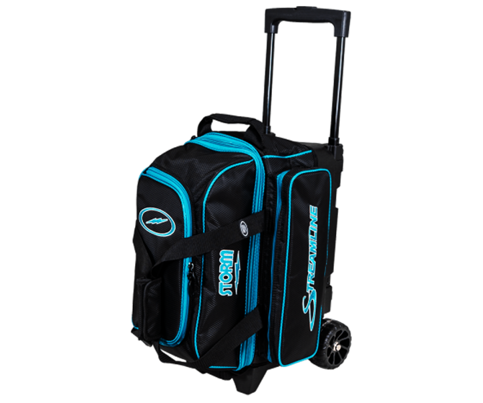 STORM Double Roller Roller Streamline - DIAM (Black/Aqua) Bowlingtasche