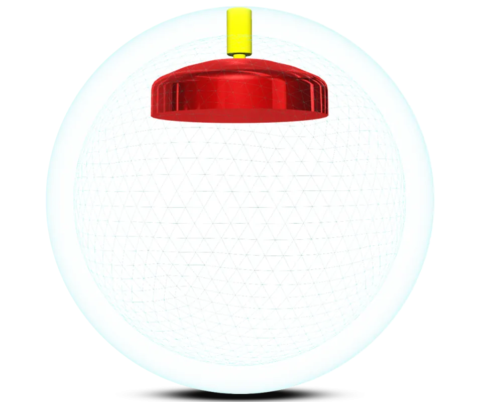 STORM Ice / Polyester - Black/White/Gold Bowling Ball Kern