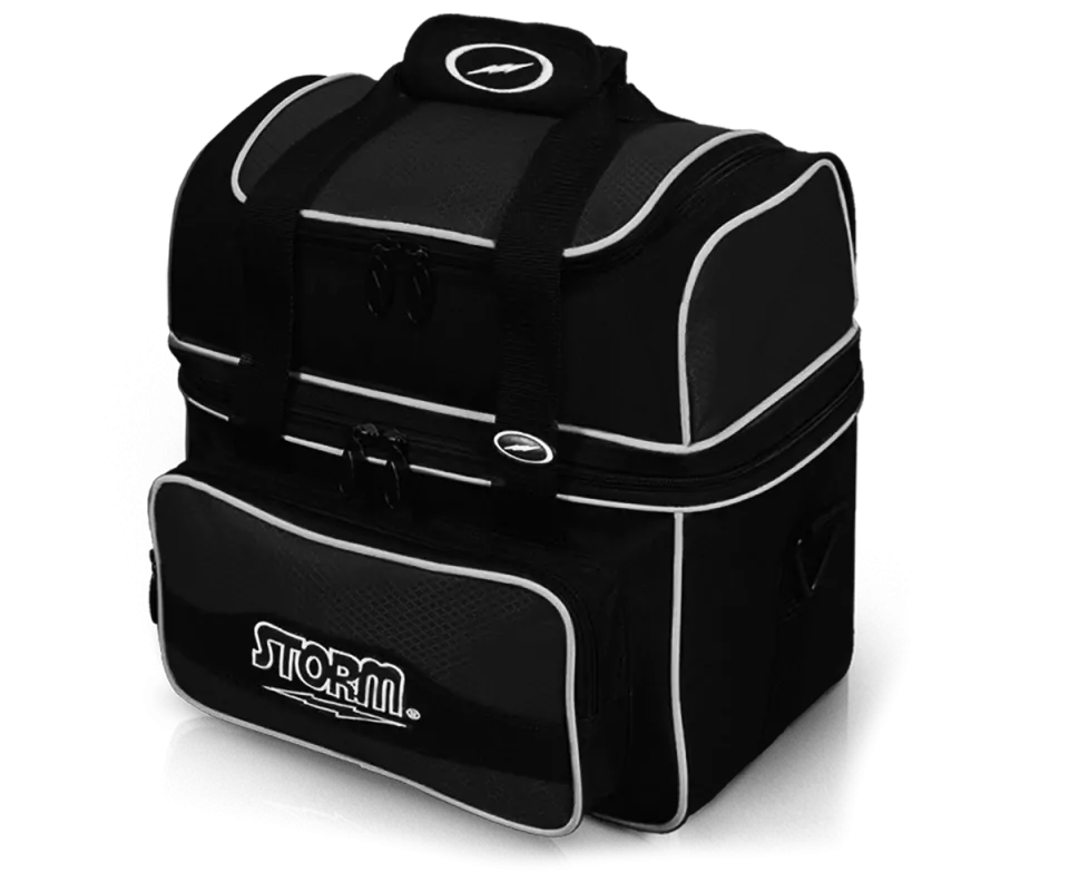 STORM Single Flip Tote - Black/Black