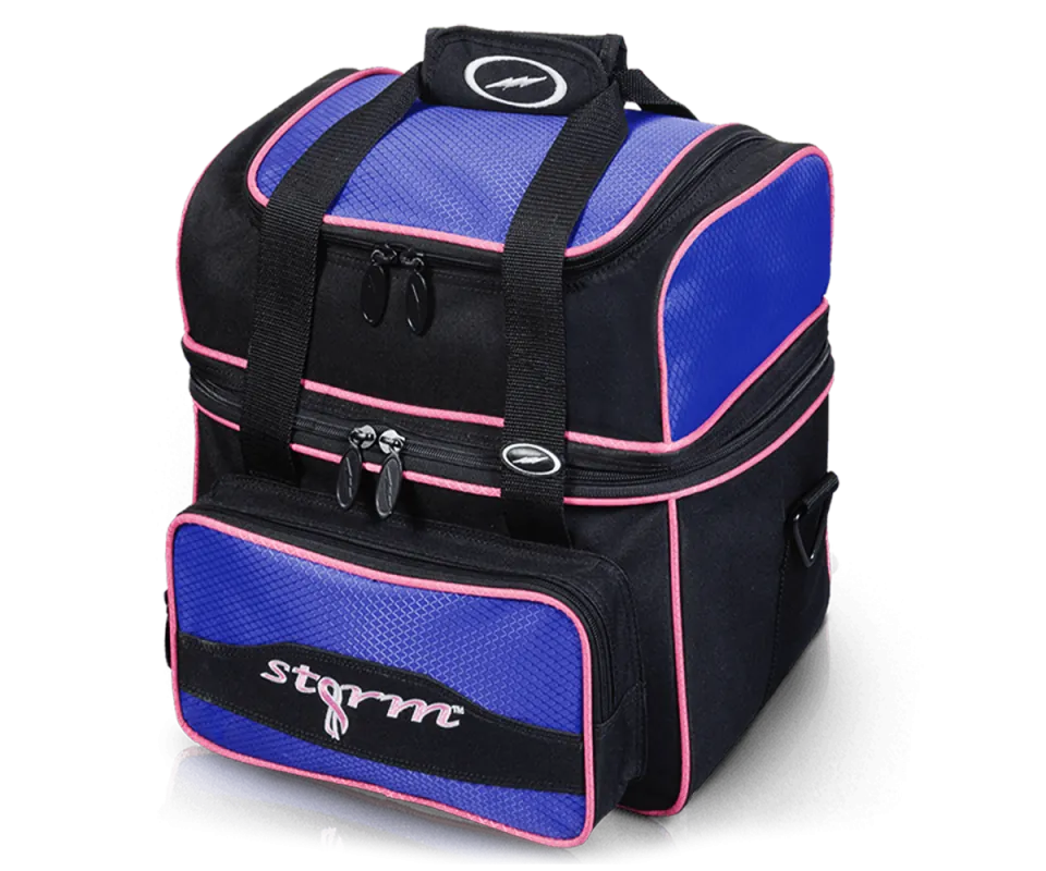 STORM Single Flip Tote - Black/Purple