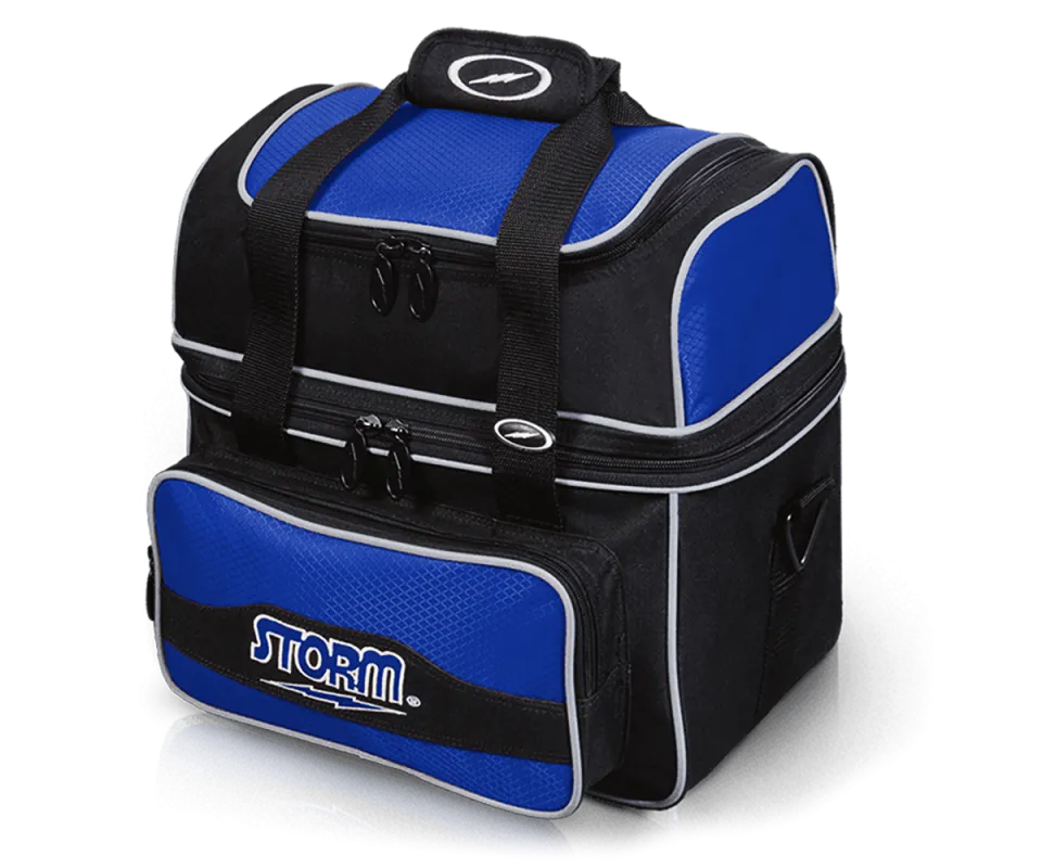 STORM Single Flip Tote - Black/Royal