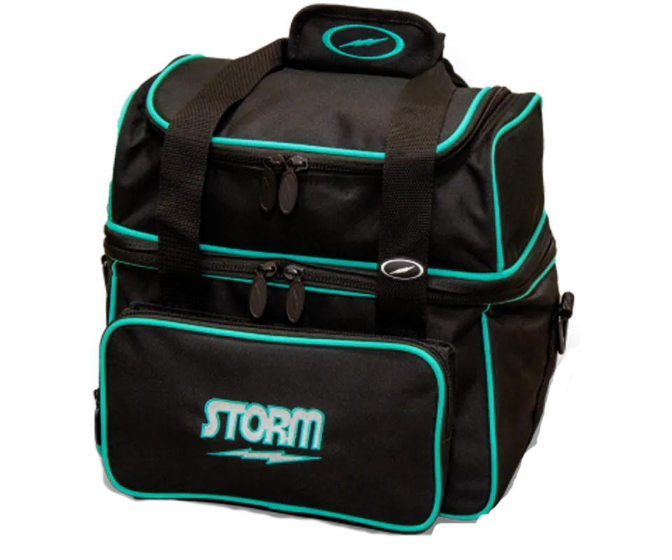 STORM Single Flip Tote - Black/Sea Foam Bowlingtasche