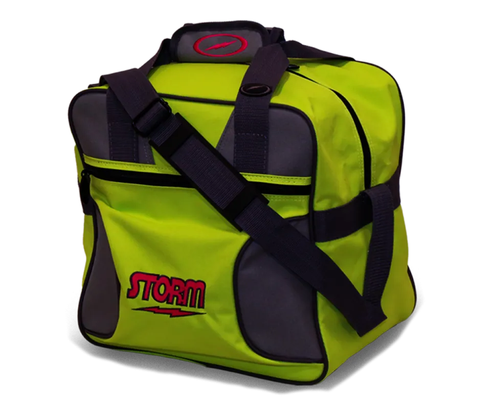 STORM Single Solo Tote - Watermelon Sugar (Lime/Grey) Bowlingtasche