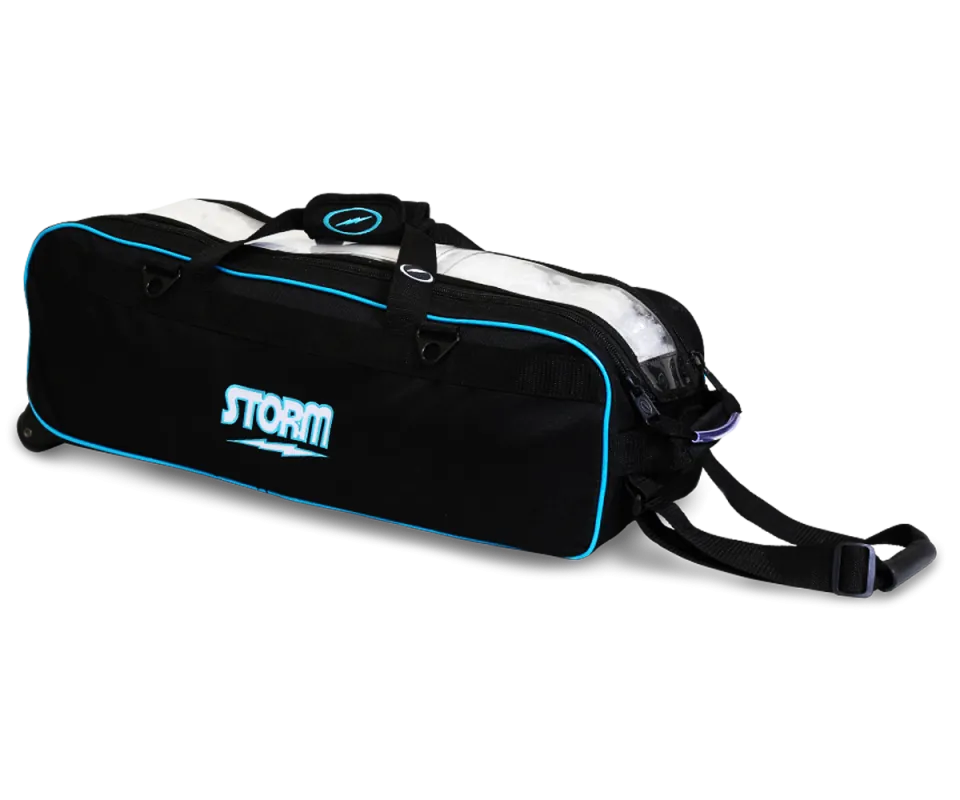 STORM 3-Ball Tournament Tote - Black/Blue Bowlingtasche