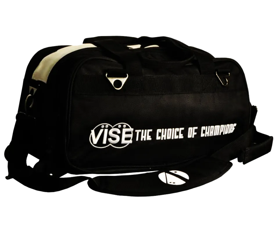 VISE Double Clear Top Tote Roller - Black