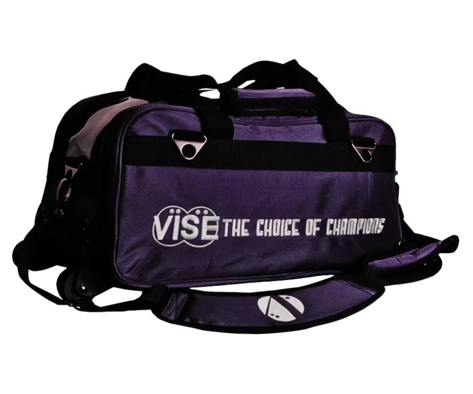 VISE Double Clear Top Tote Roller - Purple
