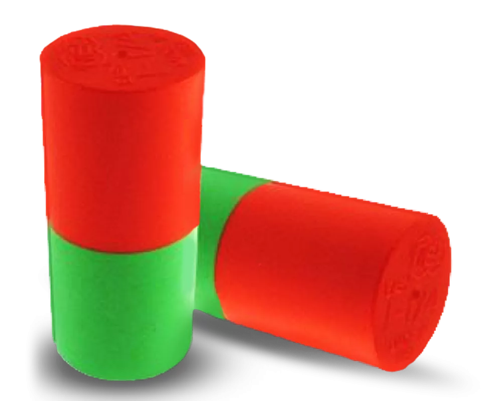 VISE Thumb Slug Urethane Dual Color - Orange/Green