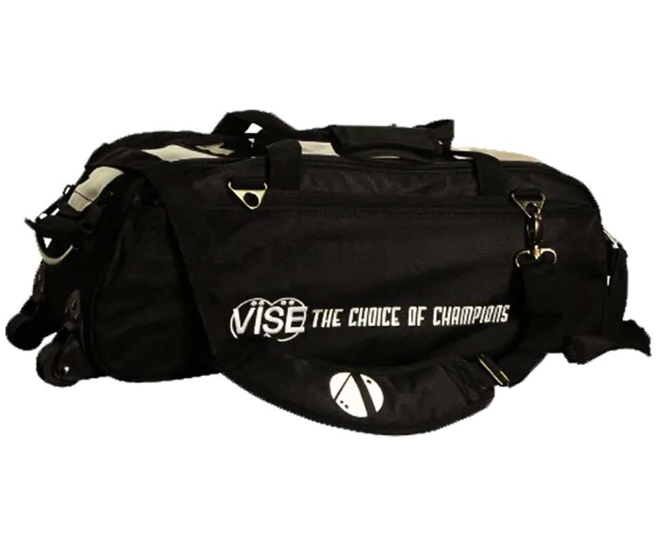 VISE Triple "Clear Top" Tote Roller - Black