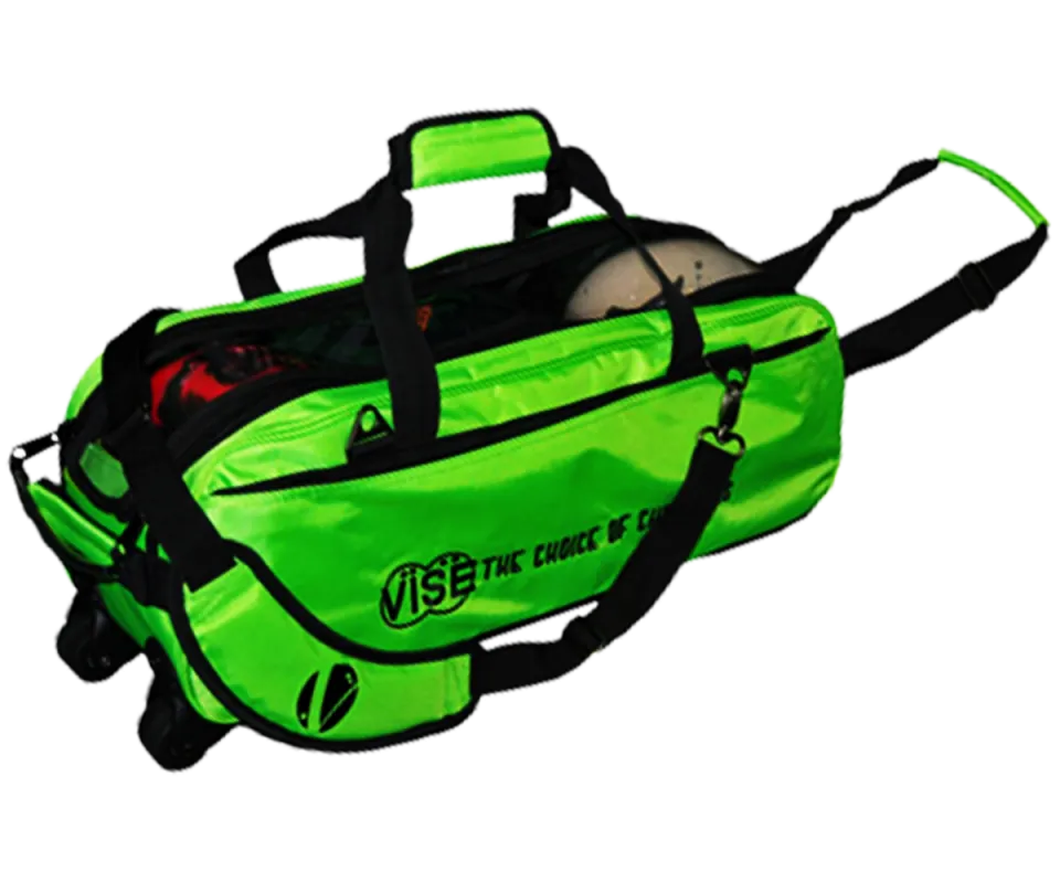 VISE Triple "Clear Top" Tote Roller - Neon Green