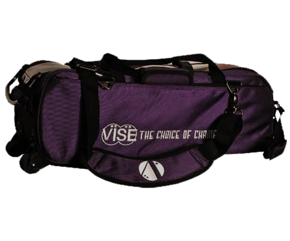 VISE Triple "Clear Top" Tote Roller - Purple