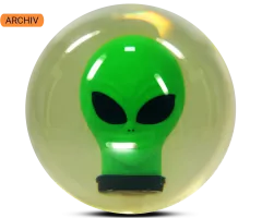 ALOHA Clearball Alien Bowling Ball
