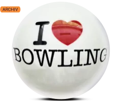 ALOHA Clearball I Love Bowling Bowling Ball