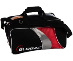 900 GLOBAL Double Tote Deluxe - Black/Red/Silver