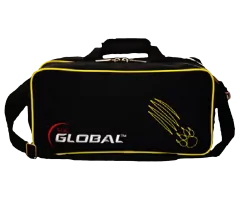 900 GLOBAL Double Tote Deluxe - Schwarz/Gelb Bowlingtasche