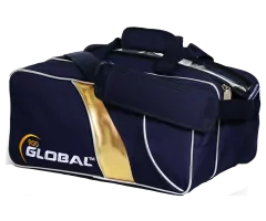 900 GLOBAL Double Travel Tote - Blue/Gold Bowlingtasche