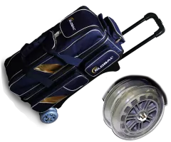 900 GLOBAL Triple Roller Deluxe - Blue/Gold