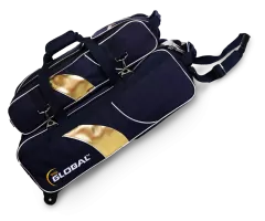 900 GLOBAL Triple Tote Airline Plus - Blue/Gold