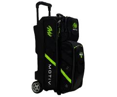 MOTIV® Vault Triple Roller - Black/Grey/Lime Bowlingtasche