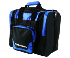 PROBOWL Single Tote Deluxe - Black/Blue