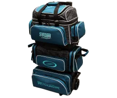STORM 6 Ball Roller Rolling Thunder - Steel Blue/Black Bowlingtasche