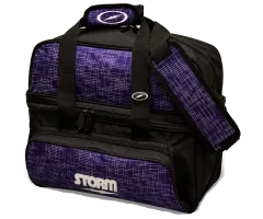 STORM Double Tote Deluxe - Abstract Purple/Black Bowlingtasche