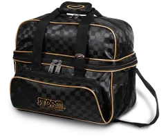 STORM Double Tote Deluxe - Checkered Black/Gold