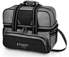 STORM Double Tote Deluxe - Grey Plaid