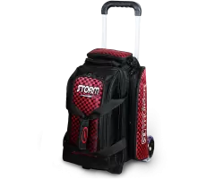 STORM Double Roller Rolling Thunder - Black/Checkered Red Bowlingtasche